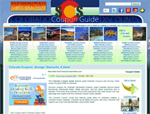 Tablet Screenshot of coloradocouponguide.com